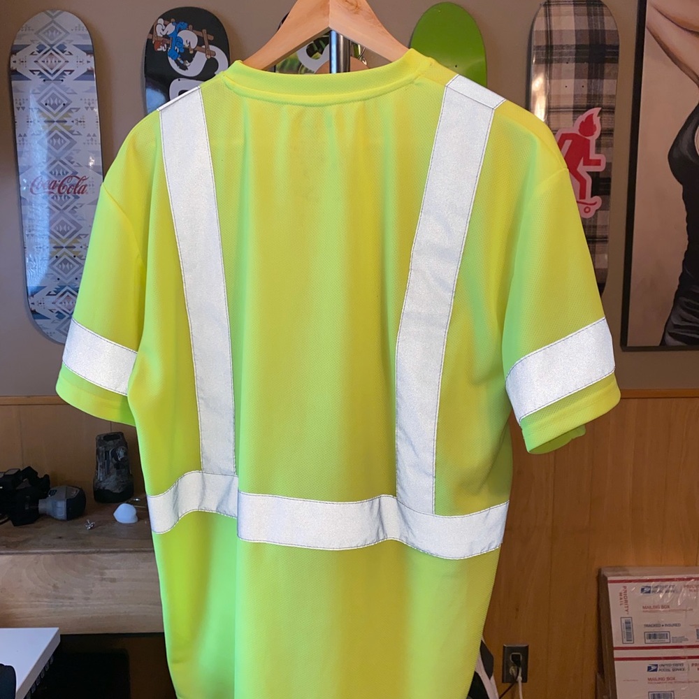High Visibility Reflective Yellow Work Shirt / Ve… - image 7